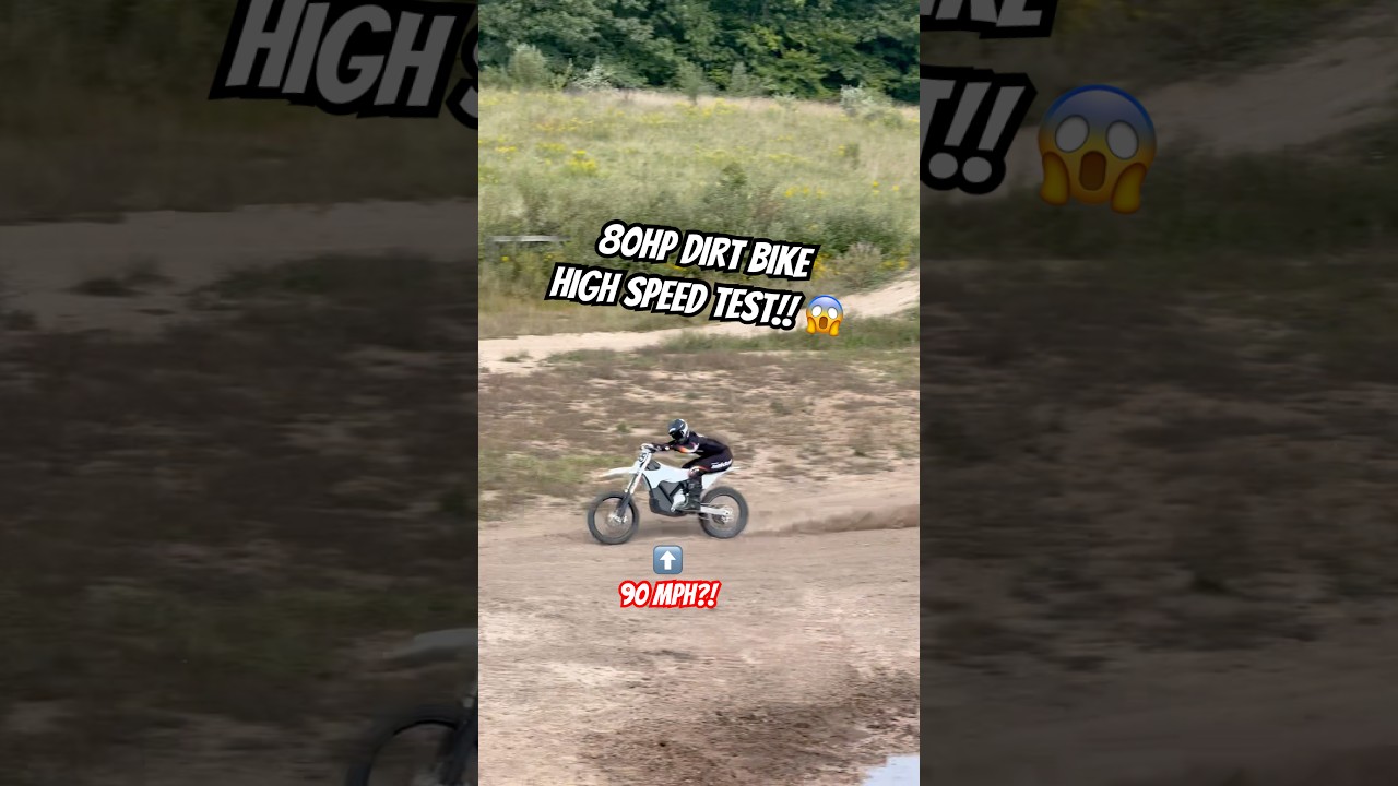 Speed test on world&rsquo;s most powerful electric dirt bike 😱