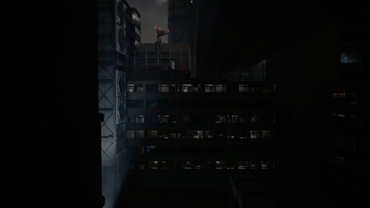 Silent Towers at Night : 1 Hour Dark Sci-Fi Ambient