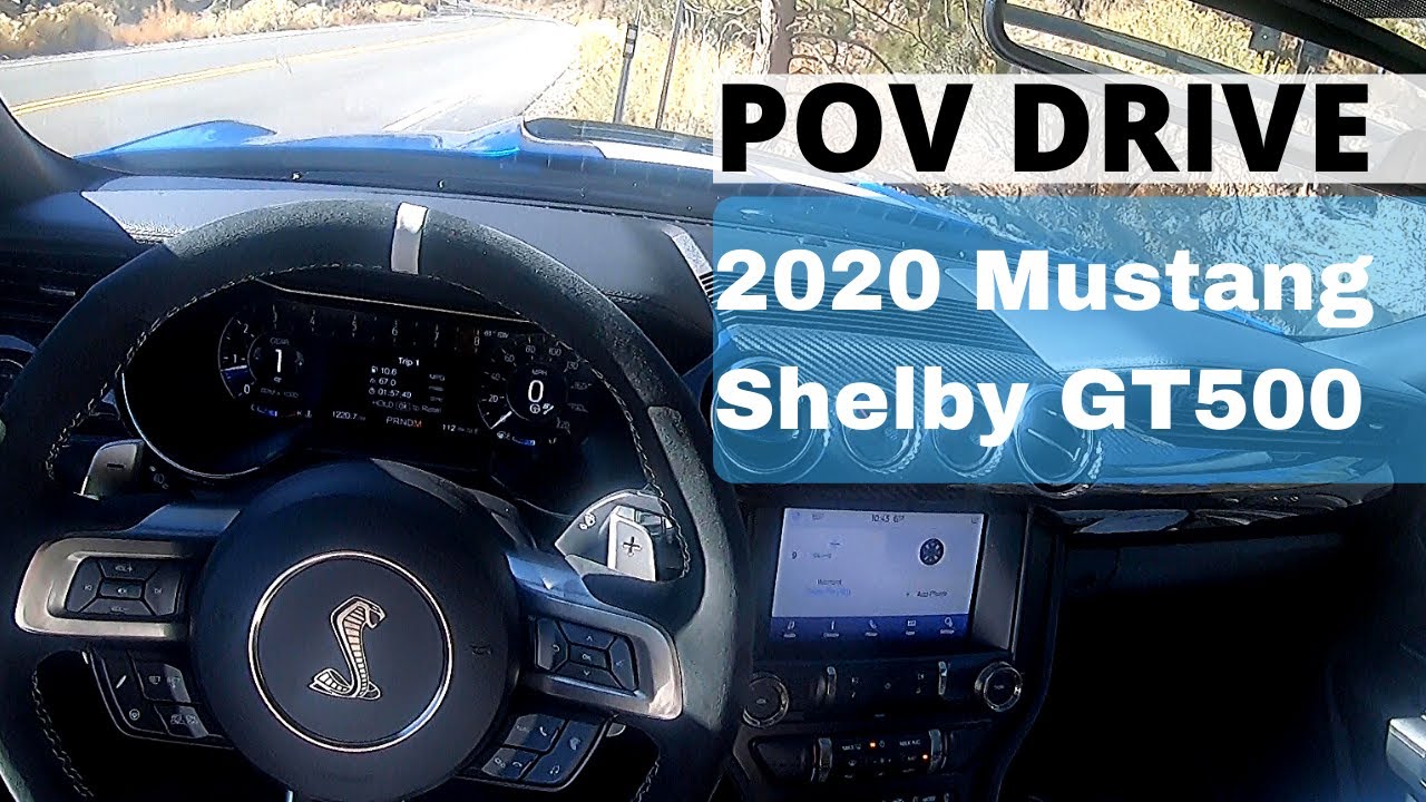 2020 Ford mustang Shelby GT500 POV test drive + Supercharger sound