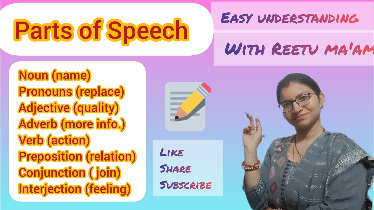 Parts of Speech ( easy way ) 👍🥰