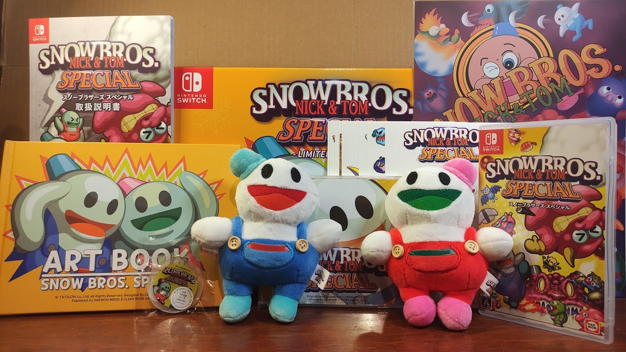 Unboxing Snow Bros Nick & Tom Special Limited Edition - Nintendo Switch ⛄⛄🙂