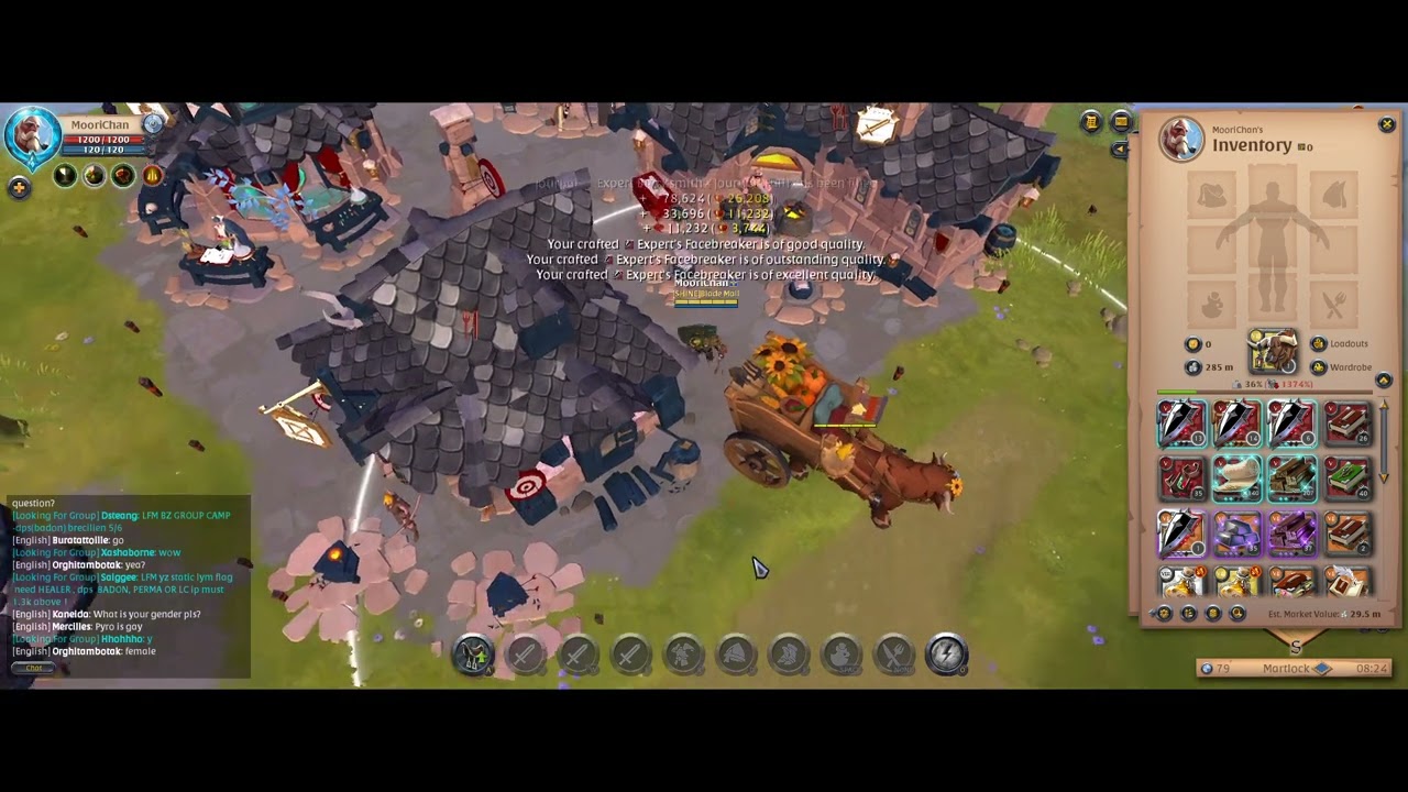 Facebreaker 6 3, 5 2 and Cryptcandle 5 2 Crafted by MooriChan Albion Online 2025 04 01