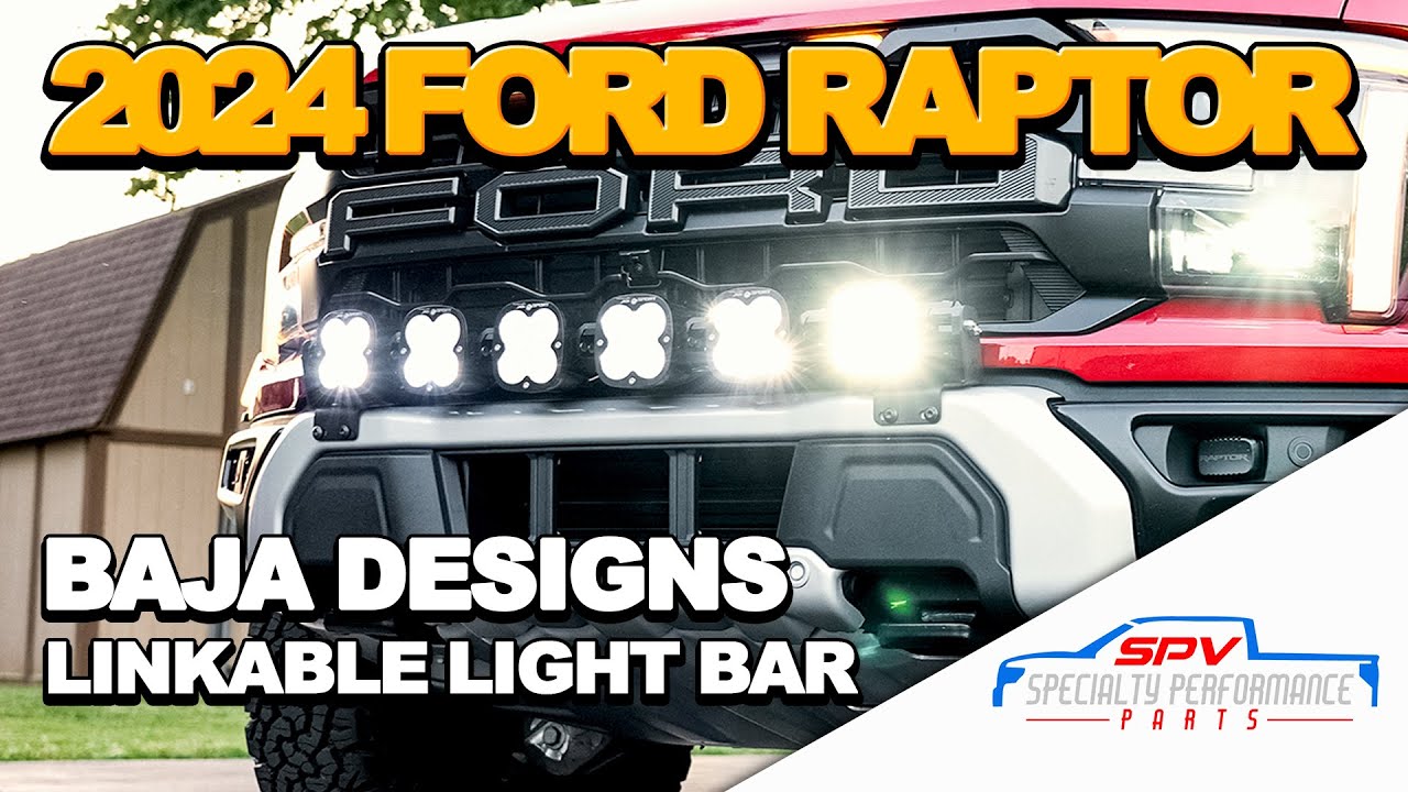 2024 Ford F-150 Raptor Gen 3 Refresh - Baja Linkable Light Bar Kit - Modular Bumper 21 22 23 24 25