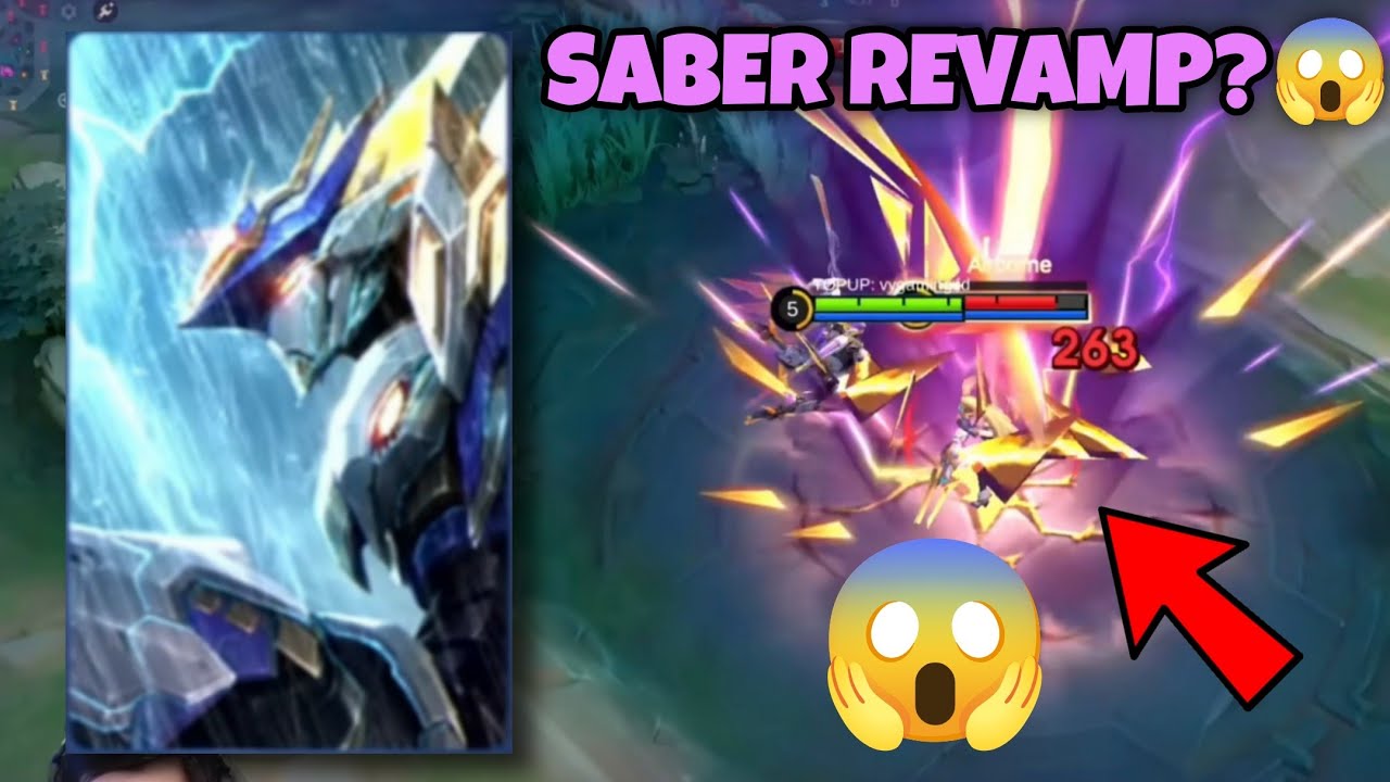 KEREN CUYYY😱 REAKSI GLOBAL SABER LIHAT SKIN SABER LEGEND REVAMP BISA BERUBAH