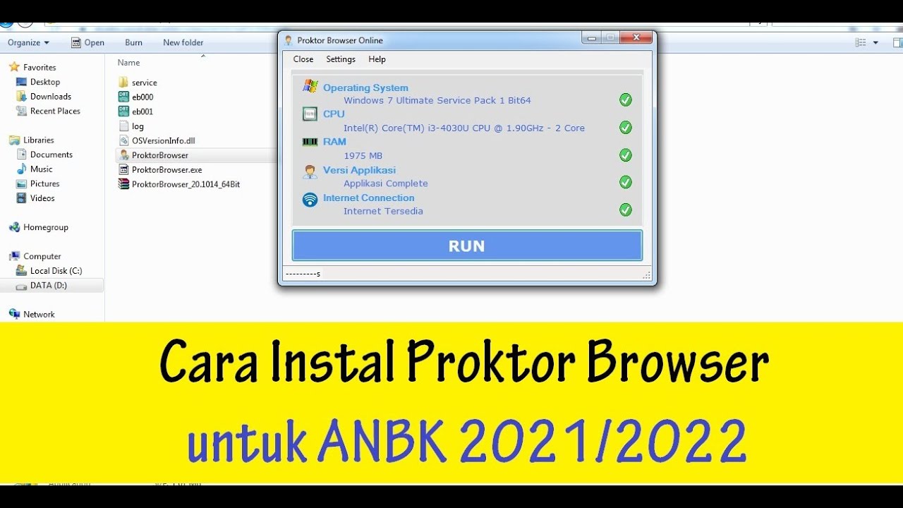 CARA INSTAL PROKTOR BROWSER 2021 | ANBK 2021/2022