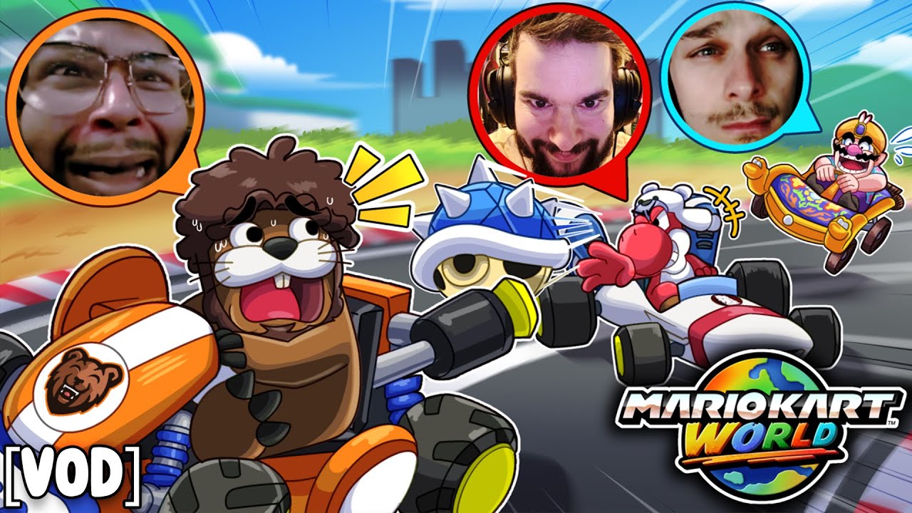MARIO KART WORLD WITH FACECAMS IS HILARIOUS [Rectrixx VOD]