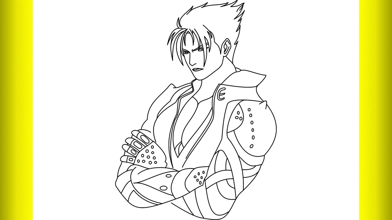 How To Draw Jin Kazama From Tekken /Drawing Creation/