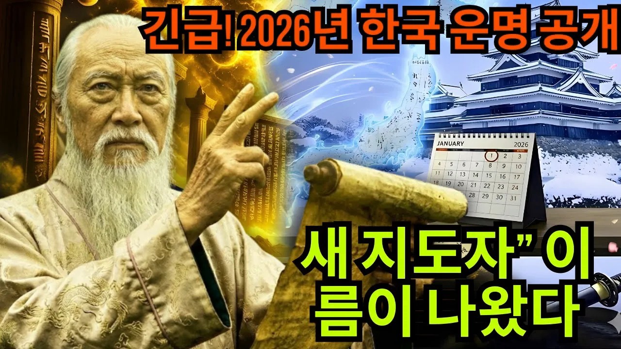 [긴급] 2026년… 팬데믹을 예언한 ‘그 예언자’가 돌아왔다 (한국의 새 지도자 공개)