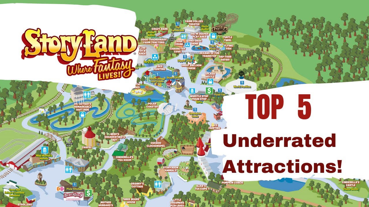Top 5 Underrated Attractions at Story Land NH -2021