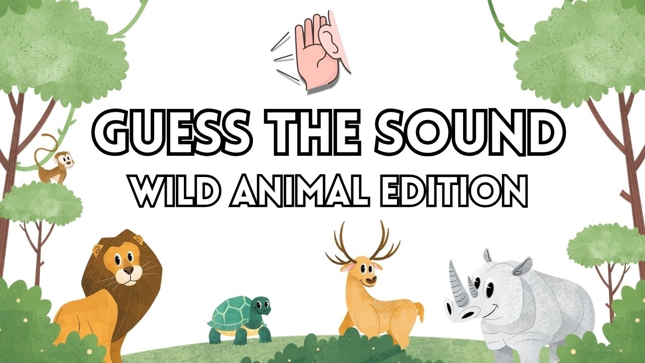 Guess the Animal Sound for Kids | Animal Sound Quiz | Listening Game | Wildlife Trivia | 15 animals