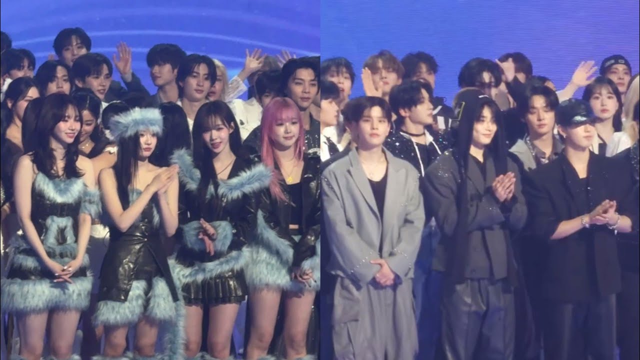 Stray Kids, Enhypen, Aespa, NCT Dream,127&Wish, Ateez, G-idle, ZB1,TWS interaction at Gayo Daejajeon
