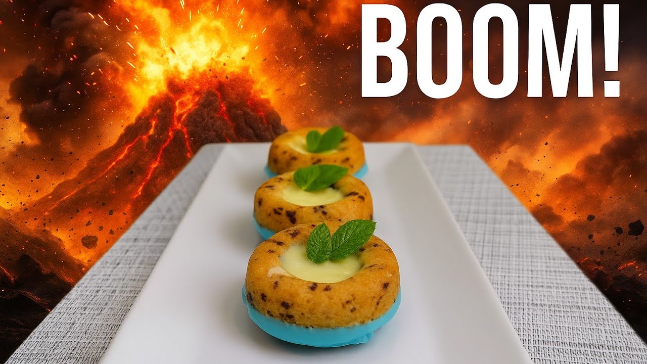 ¡Explosión Dulce! Bollitos Volcán de Chocolate Blanco 💥🍫