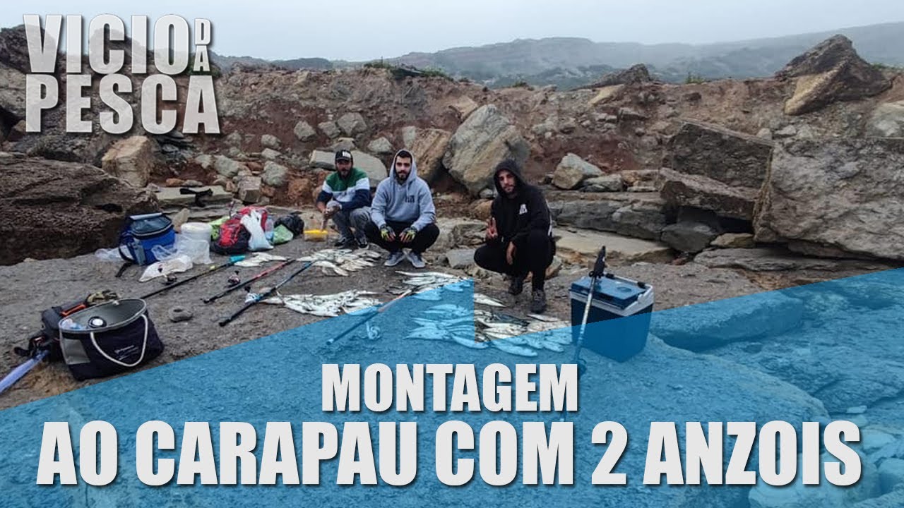 MONTAGEM PESCA AO CARAPAU C/ 2 ANZOIS  #TEAMVICIODAPESCA #VICIODAPESCA #CARAPAU