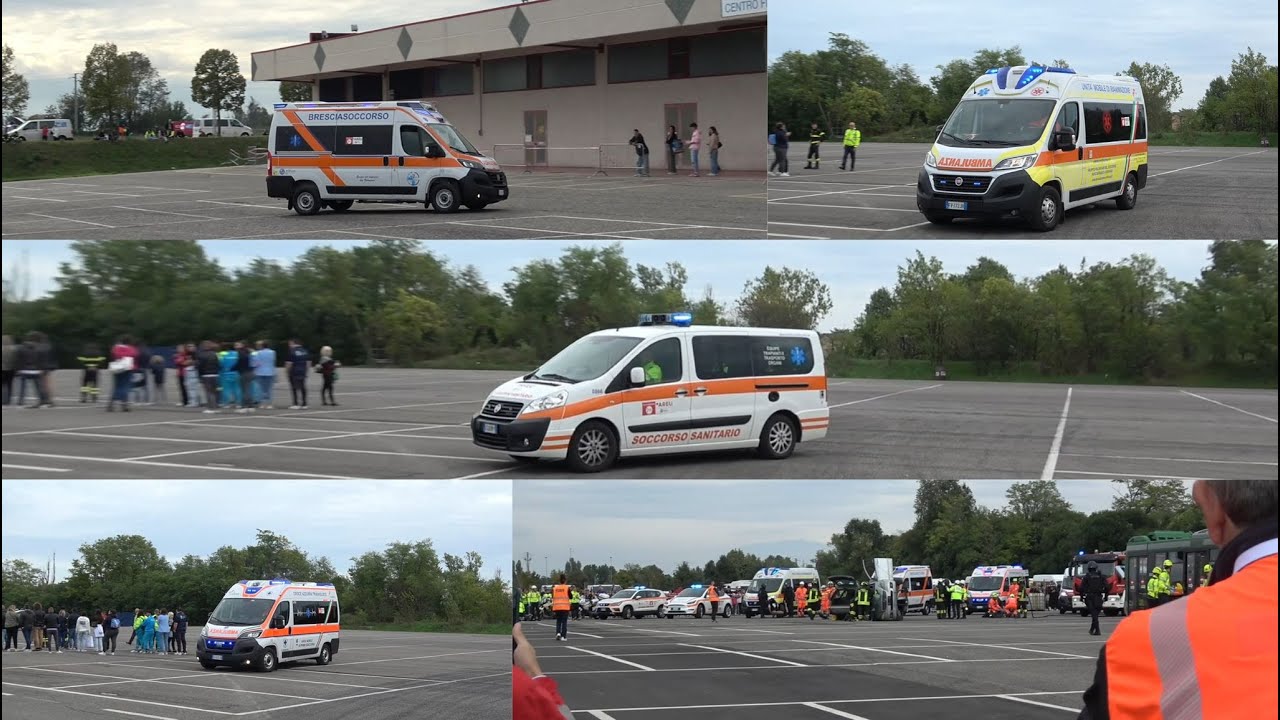 [REAS 2024] ARRIVO+RIPARTENZA MEZZI DI SOCCORSO IN SIRENA PER SIMULAZIONE INTERFORZE