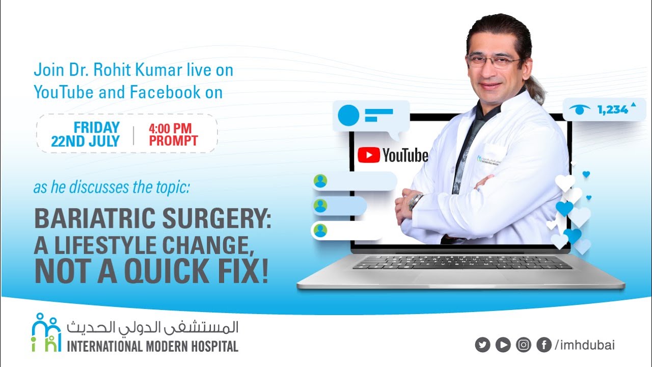 BARIATRIC SURGERY: A LIFESTYLE CHANGE, NOT A QUICK FIX! by Dr. Rohit Kumar