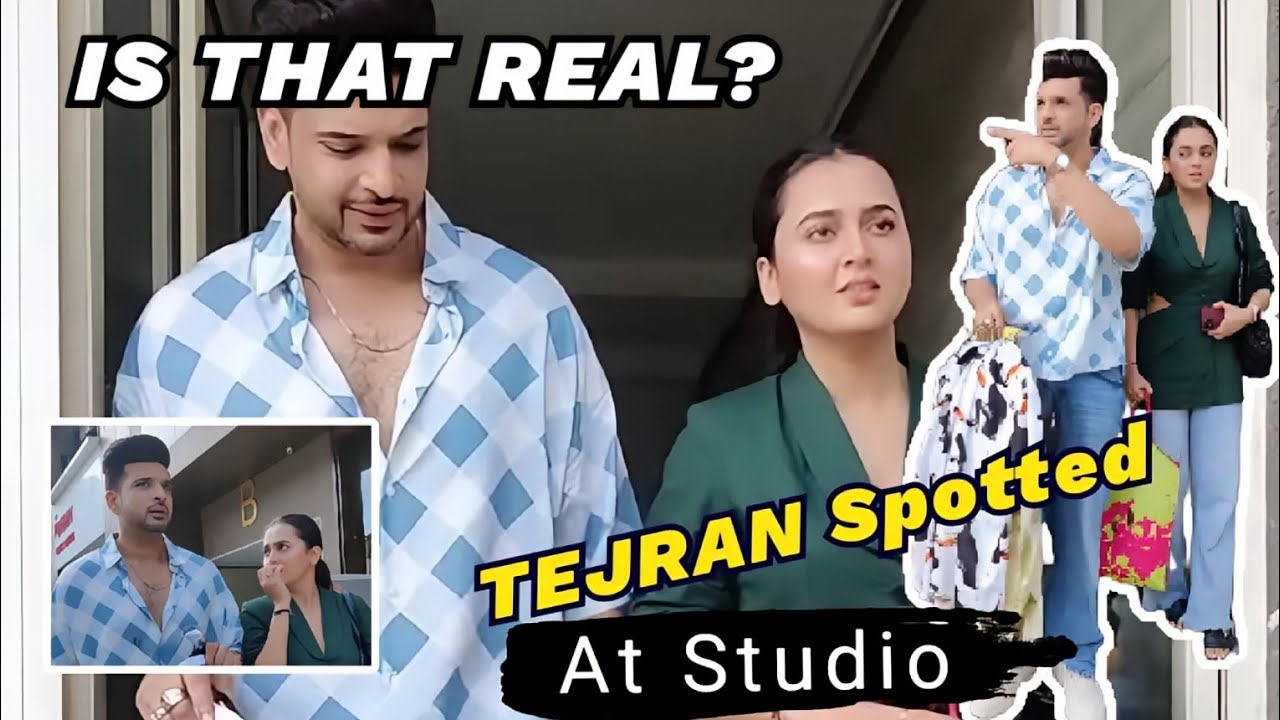 TejRan Shooting For Upcoming Project? | Karan Kundrra And Tejasswi Prakash Spotted At Studio