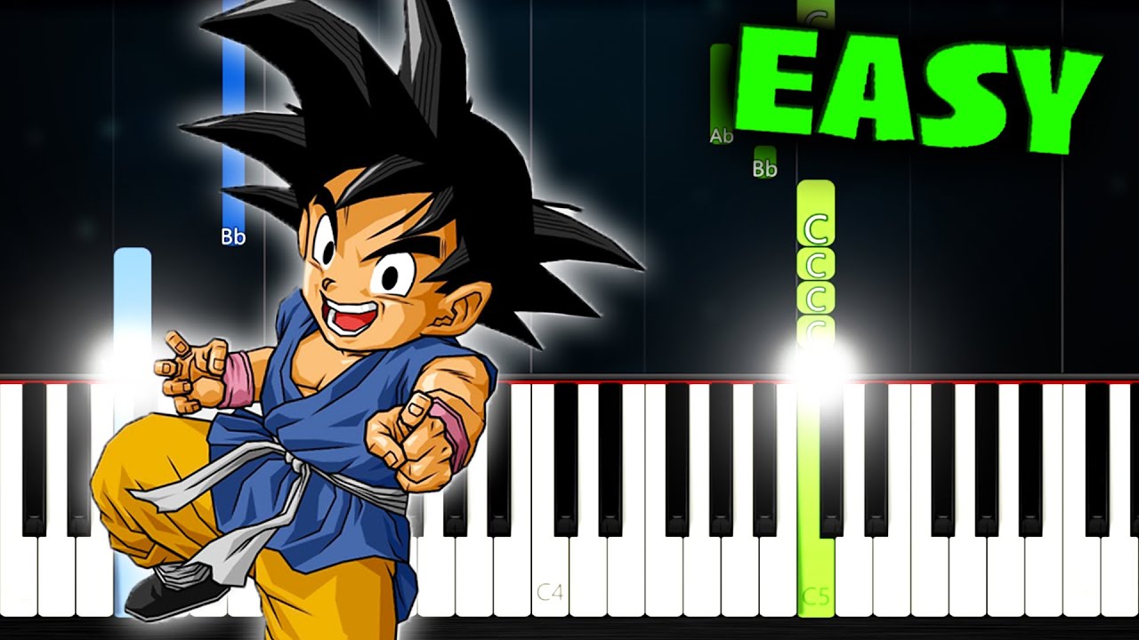 Dragon Ball GT Theme - EASY Piano Tutorial