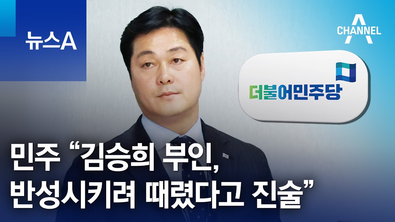 민주 &ldquo;김승희 부인, 반성시키려 때렸다고 진술&rdquo; | 뉴스A