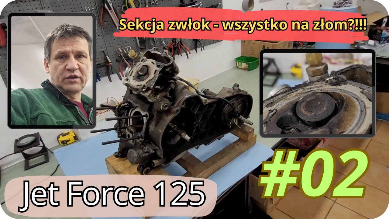 Rozbieram silnik - czy wszystko na złom? (Zrób to sam!) | Peugeot Jet Force 125 #2