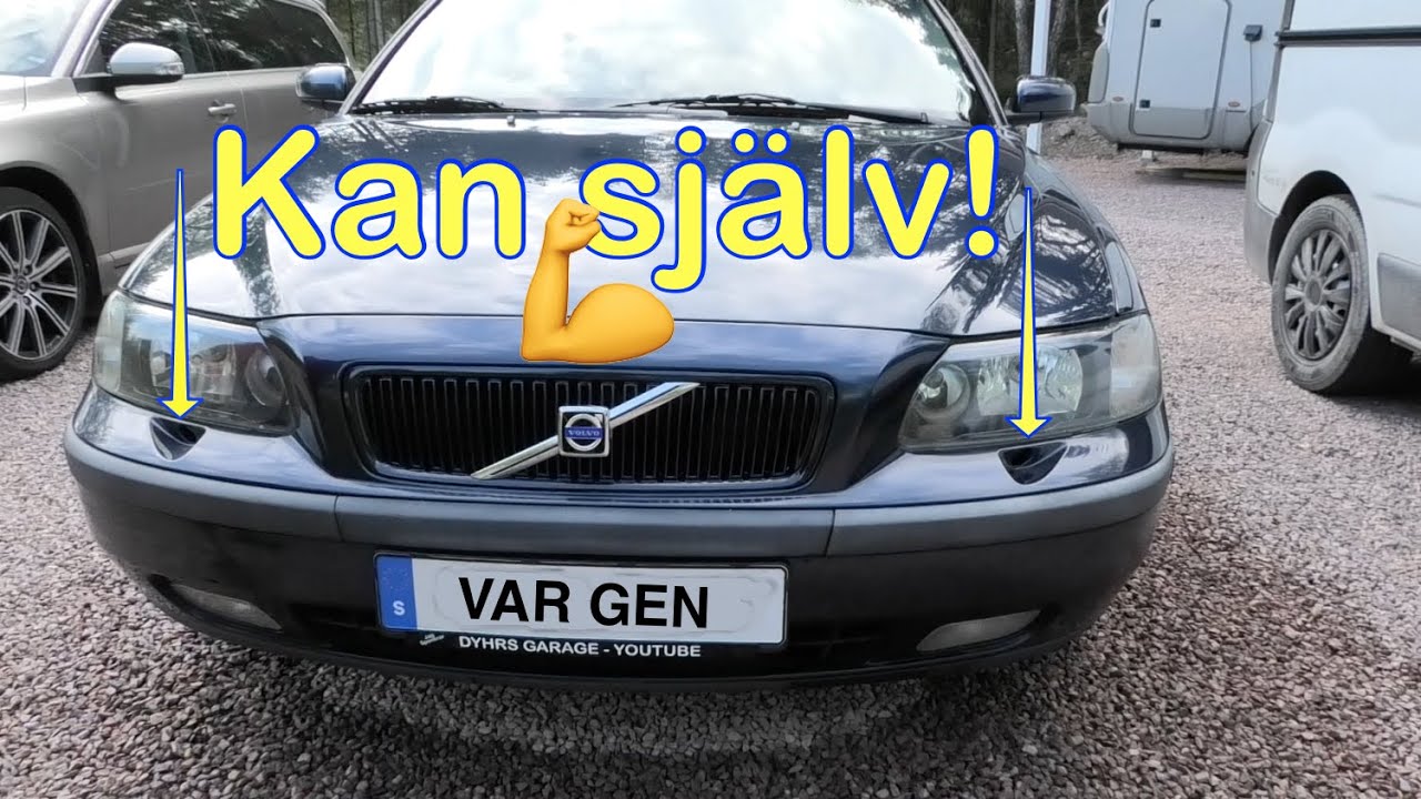 Fixar strålkastaretorkarhål på min V70 2004