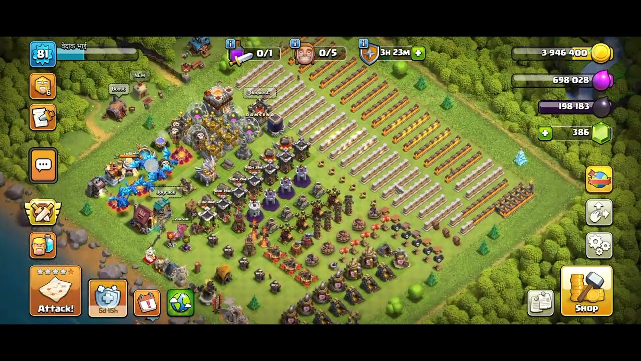 What a beautiful pond at builder base OTTO outpost #clashofclans 