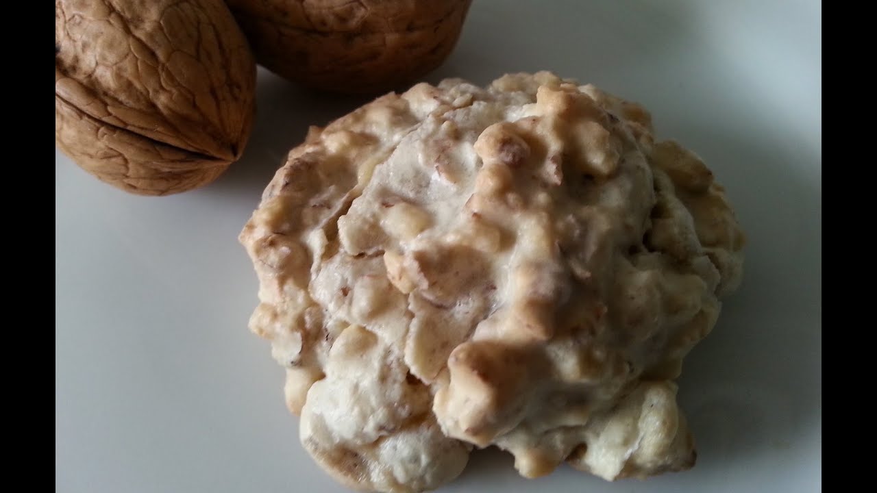 Walnut Cookies recipe - شیرینی گردوئی