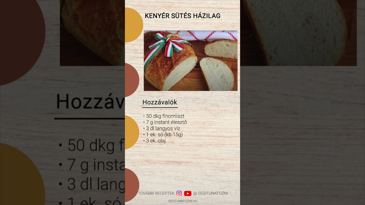 &Uacute;j keny&eacute;r &uuml;nnep&eacute;re 🇭🇺 - keny&eacute;rs&uuml;t&eacute;s h&aacute;zilag receptk&aacute;rtya #recept #recipe #recipecards #diyrecipe