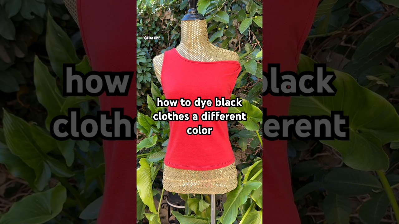 dyeing black clothes another color 🖤 #shorts #ritdye #dyeing #beforeandafter #howto #tutorial #diy