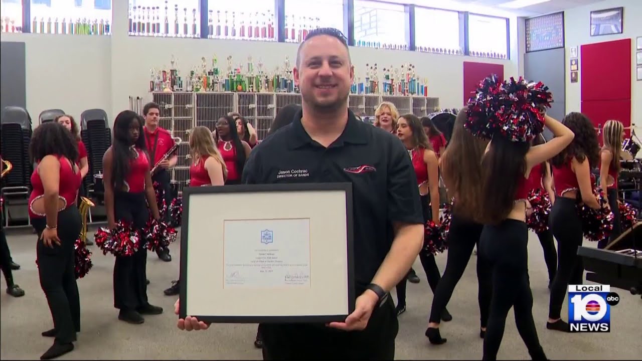 Beloved Cooper City band director honored for his dedication to students