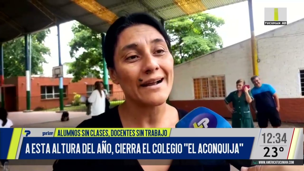 A esta altura del año, cierra el colegio Aconquija