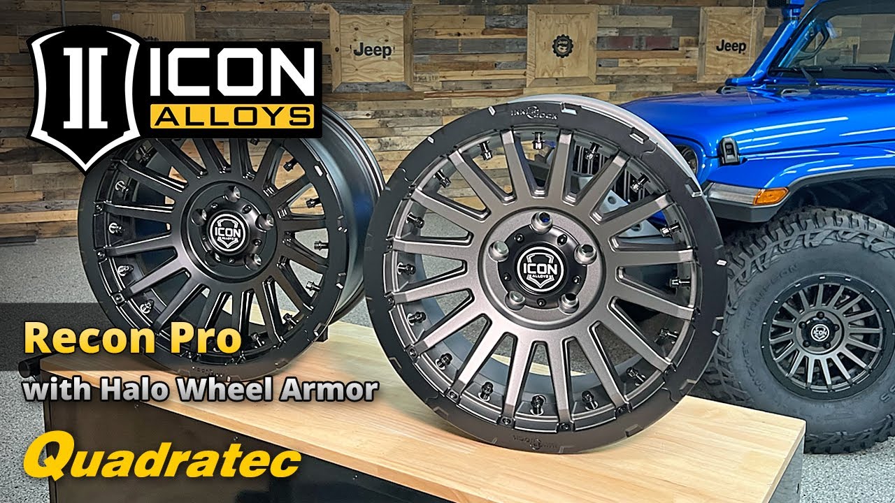 Icon Alloys Recon Pro Wheel with Innerlock Technology & Halo Wheel Armor