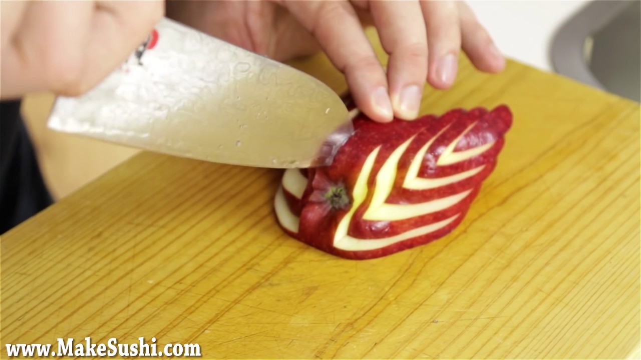 Swan Carving from apple | Carving | Art