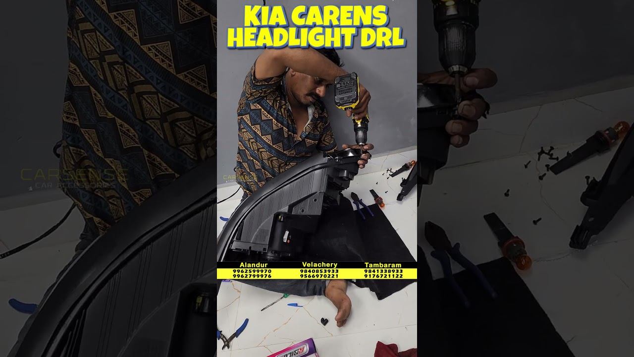 Kia Carens Headlight DRL | Carens Accessories | Car Accessories in Chennai | Car Sense Chennai