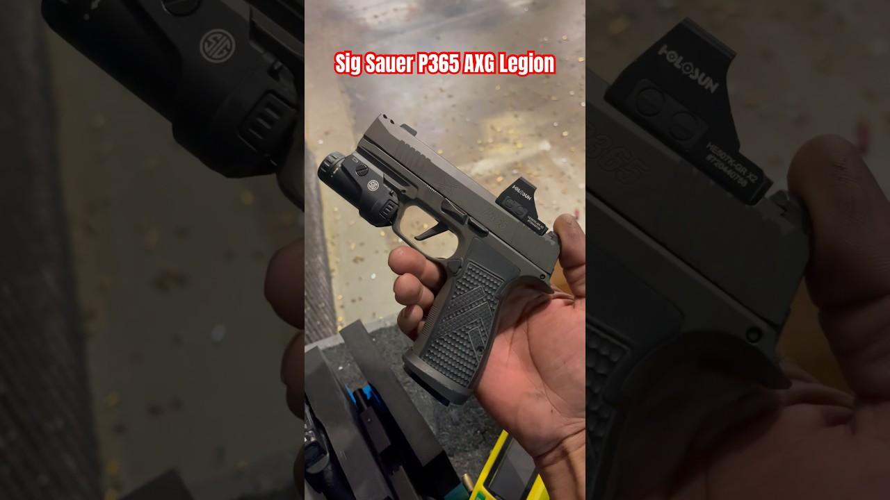 Sig Sauer P365 AXG Legion with a Holosun 507k red dot #sigsauer #p365