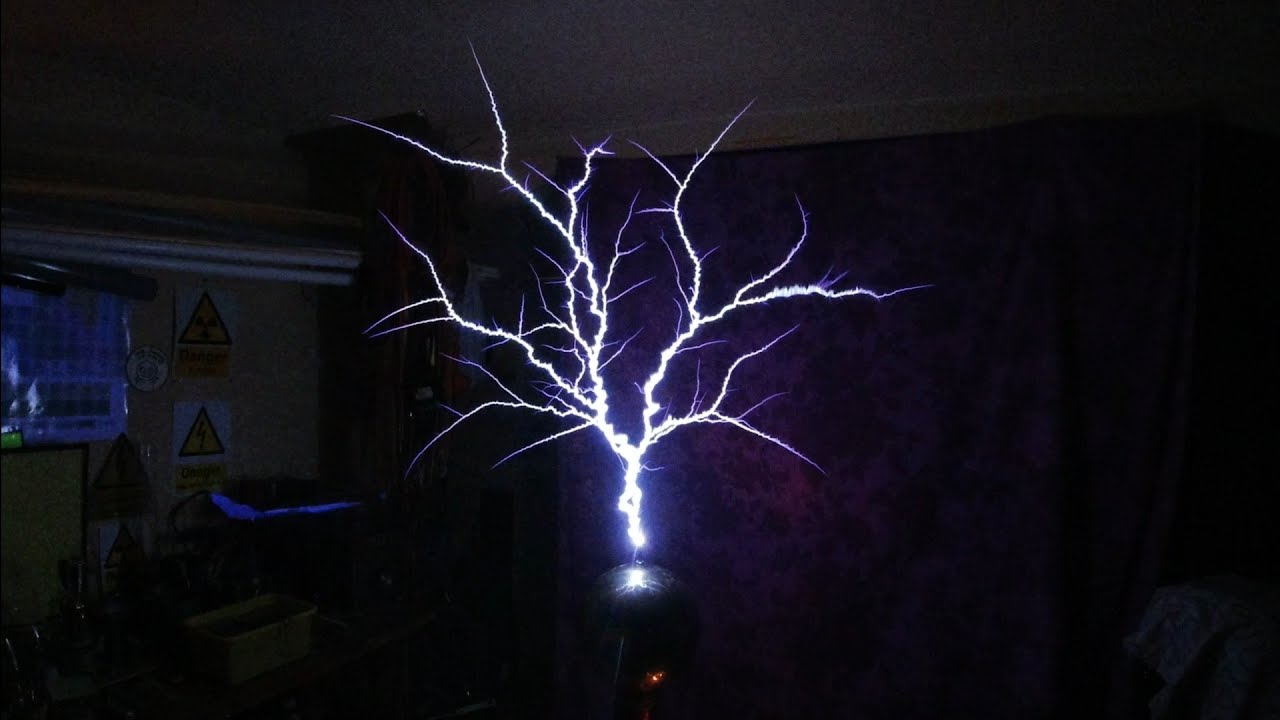 Vacuum  tube Tesla coil with Soviet military GU39B ⚡
