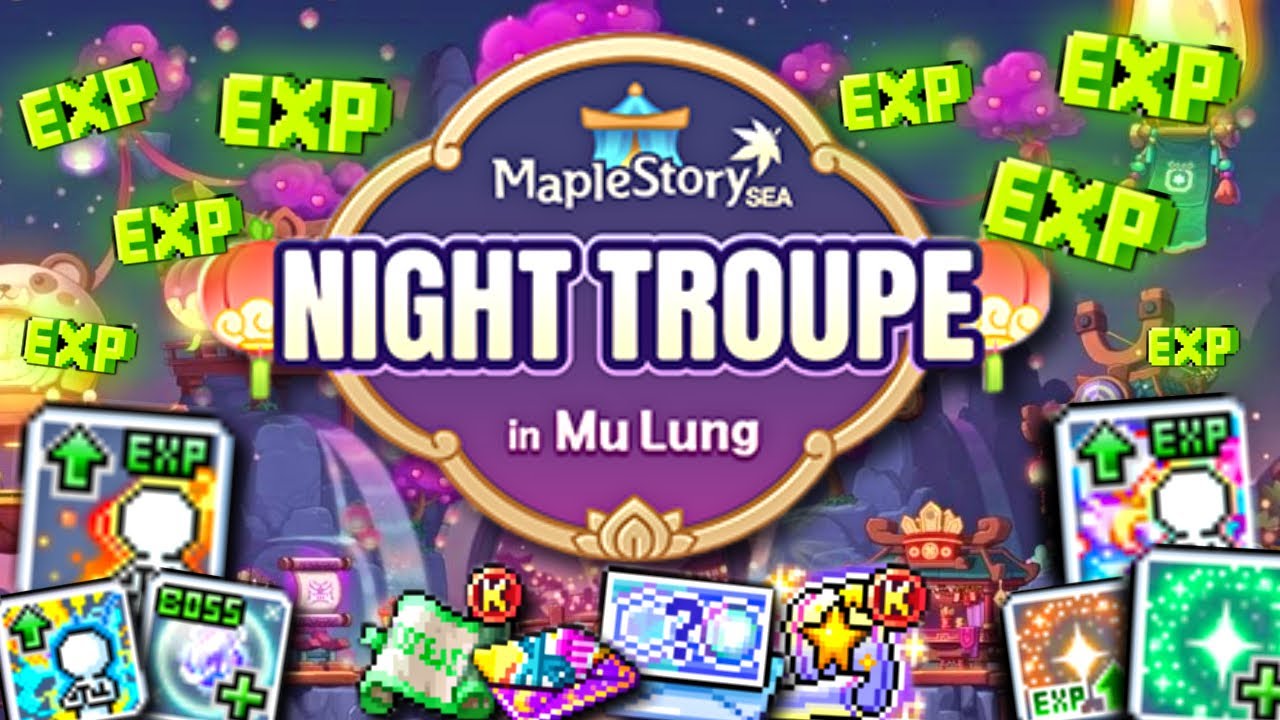 ЛУЧШЕЕ ЭКСП-событие года возвращается в Maplestory! (Руководство по мероприятиям Night Troupe)