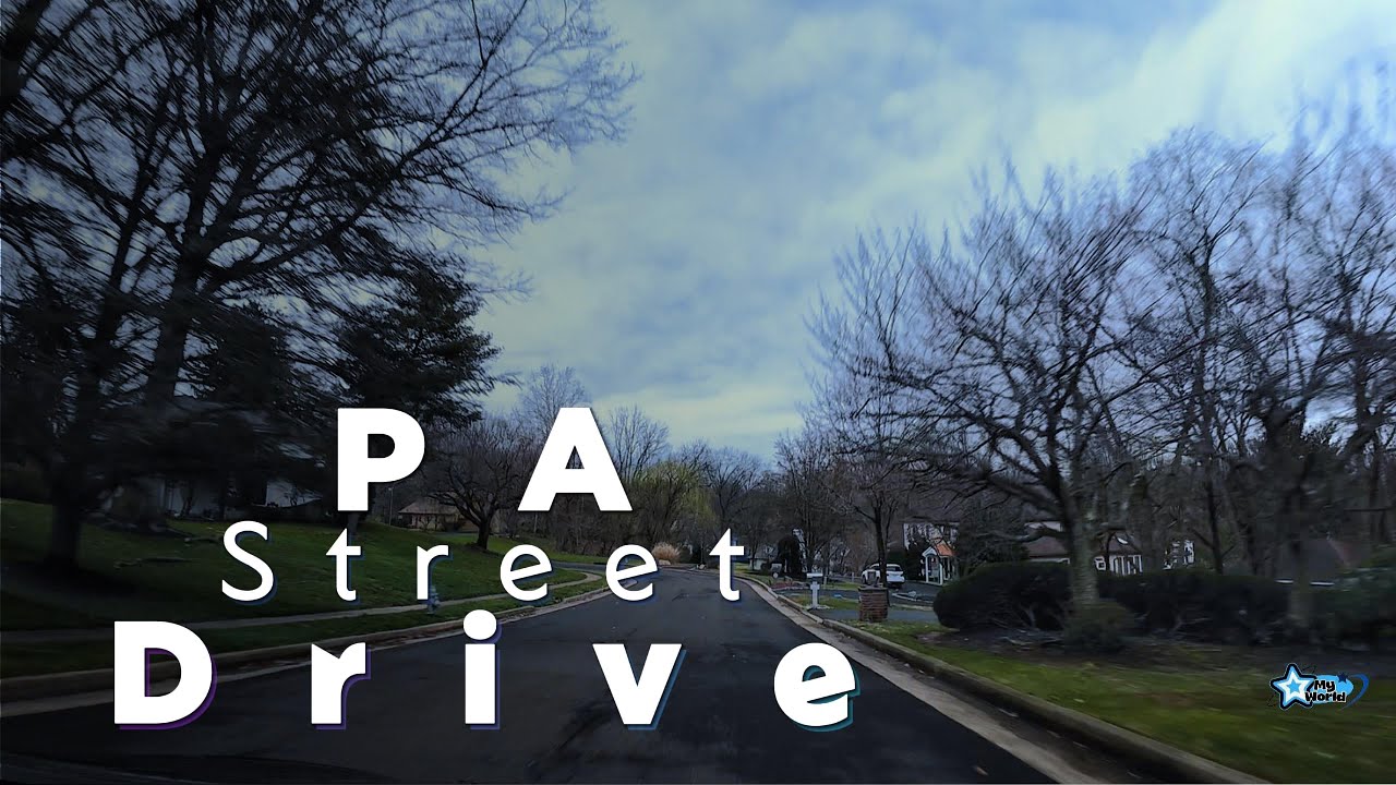 4K PA Street Drive 4K #ExploringPA #StreetDrive #March2024