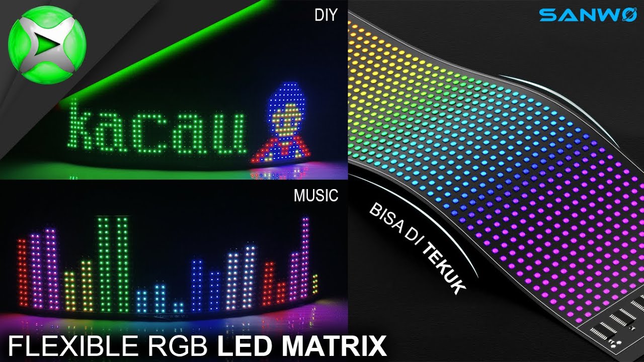 Супертонкий светодиодный бегущий текст RGB 1024 пикселей | СВЕТОДИОДНЫЙ ЭКРАН