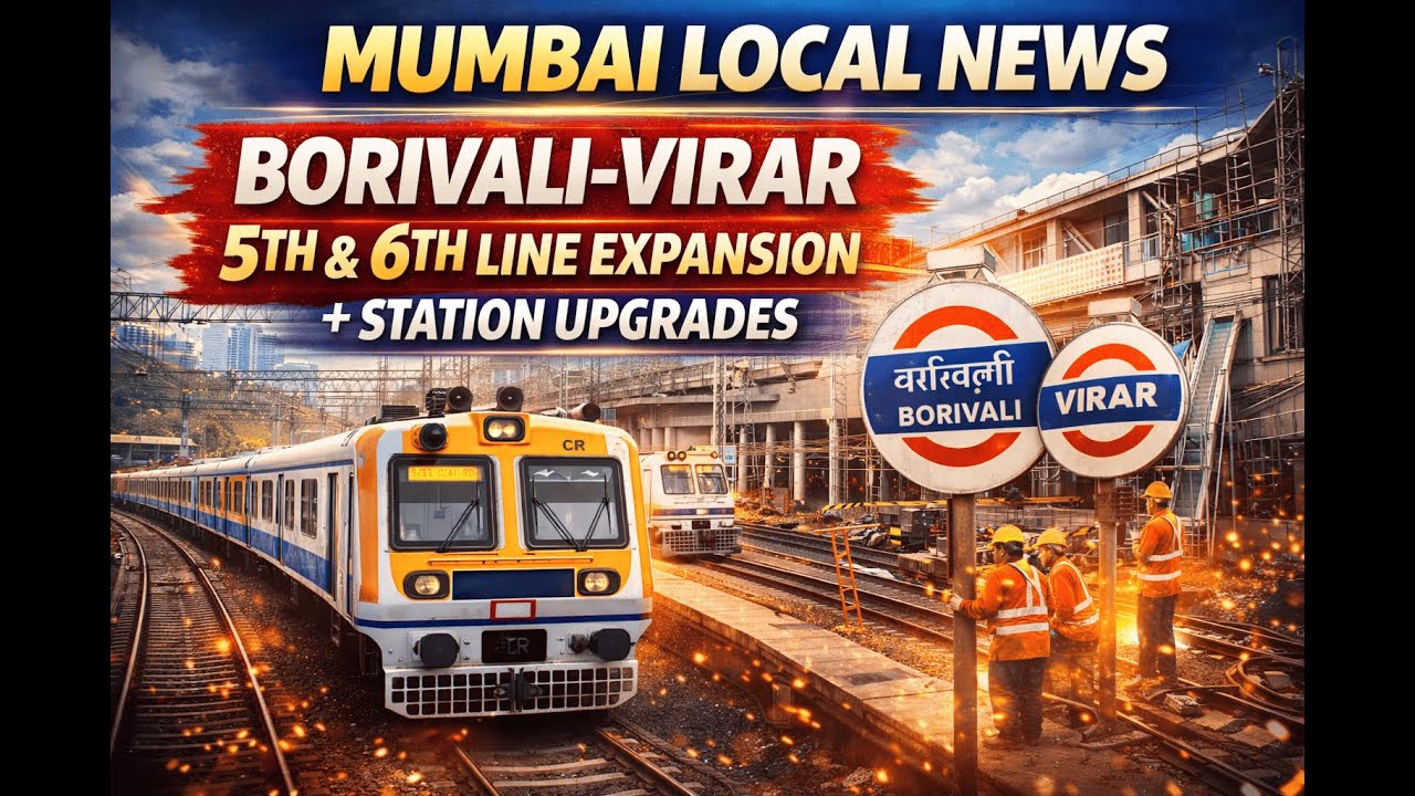 Mumbai Local News: Borivali-Virar 5th & 6th Line Expansion and Station Upgrades