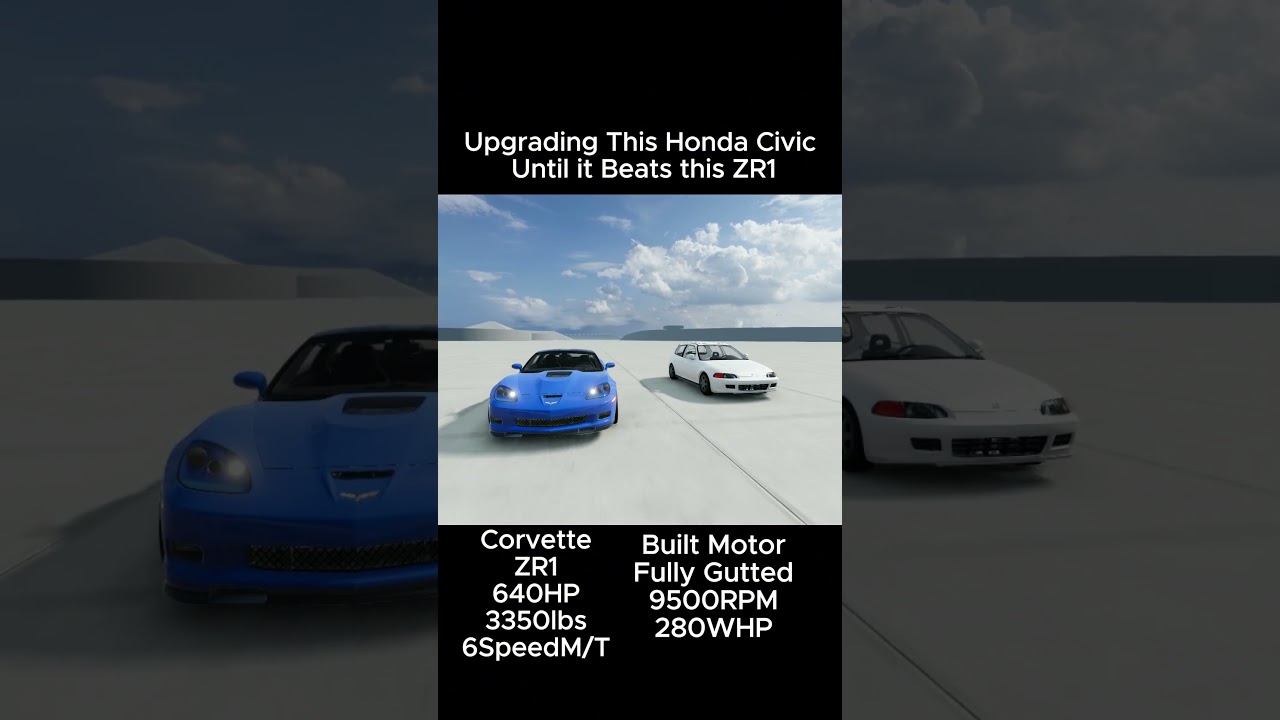C6 ZR1 Vs. Honda Civic Eg Hatch