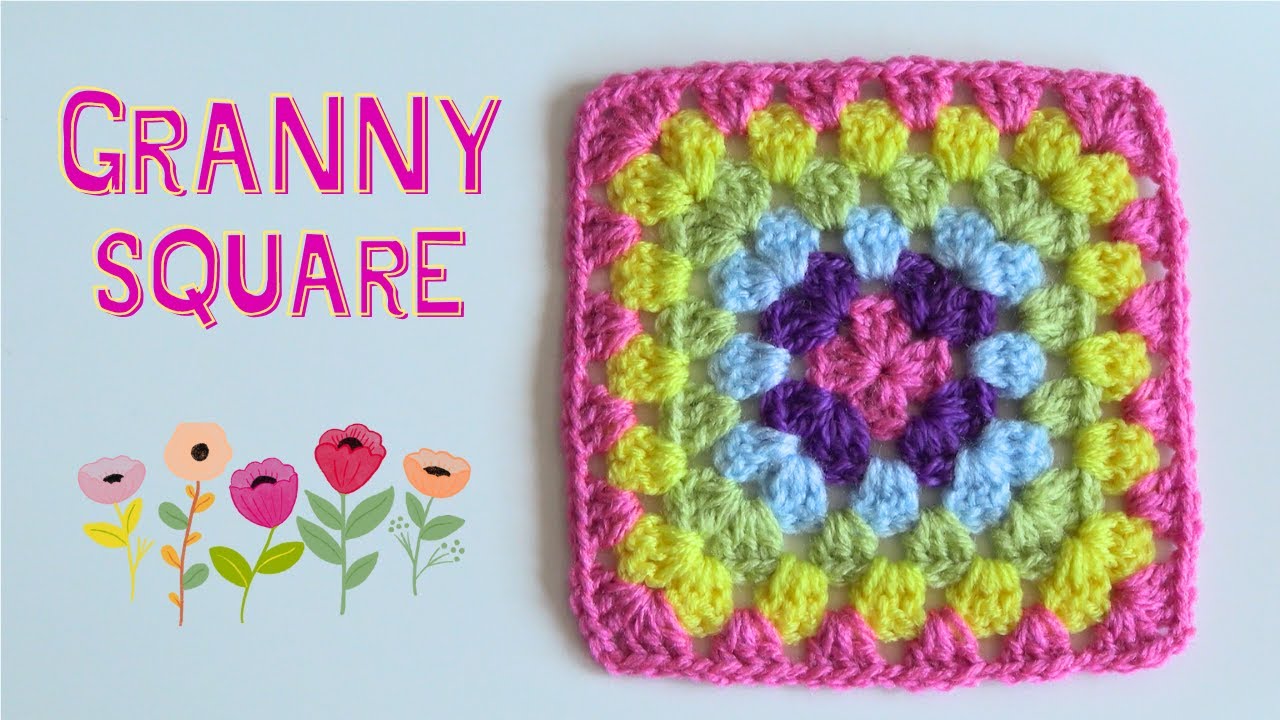 Como tejer Granny Square a CROCHET Súper FÁCIL ☑️