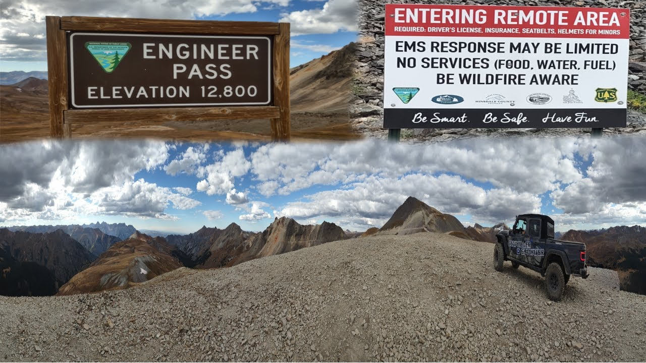 Engineer Pass Jeep Badge of Honor Trail and Mineral Creek Trail in Colorado