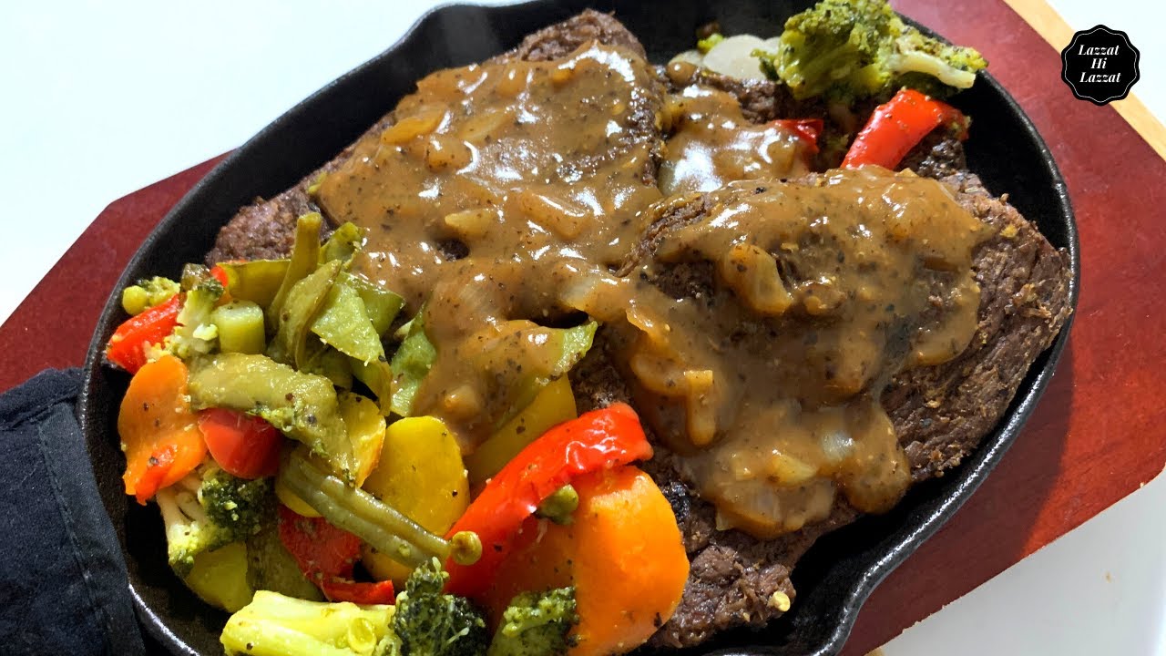 Sizzler Steak Recipe | Steak Recipe | Urdu & Hindi | Lazzat Hi Lazzat