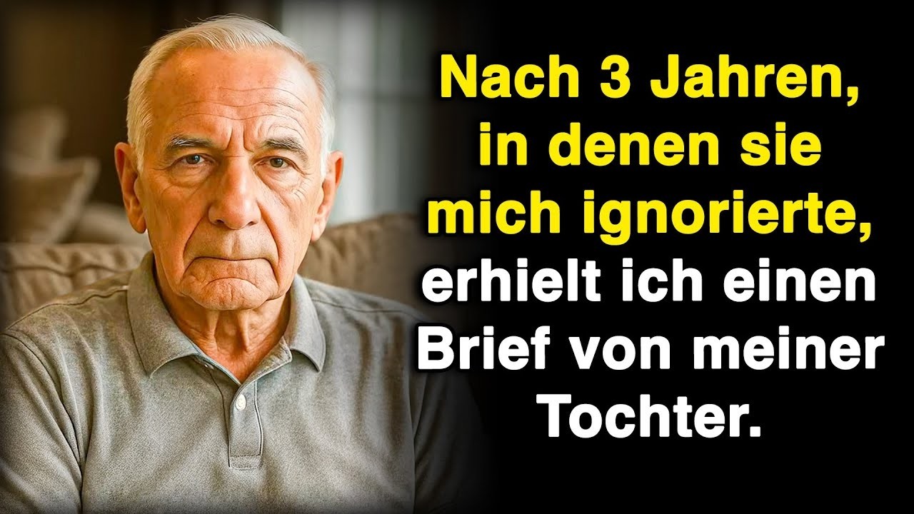 Nach drei Jahren, in denen sie mich ignorierte, bekam ich einen Brief von meiner Tochter