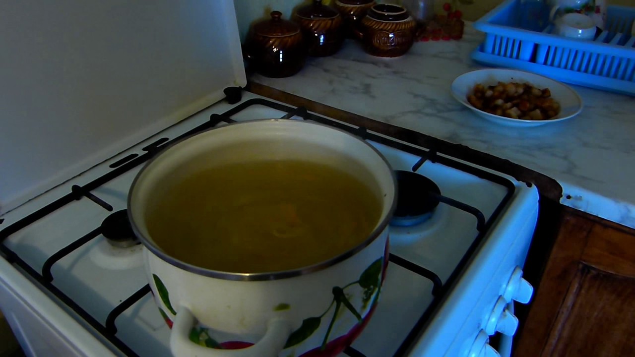 Летний супчик с гренками/Легкий рецепт от бабушки Тани/Деревенская еда