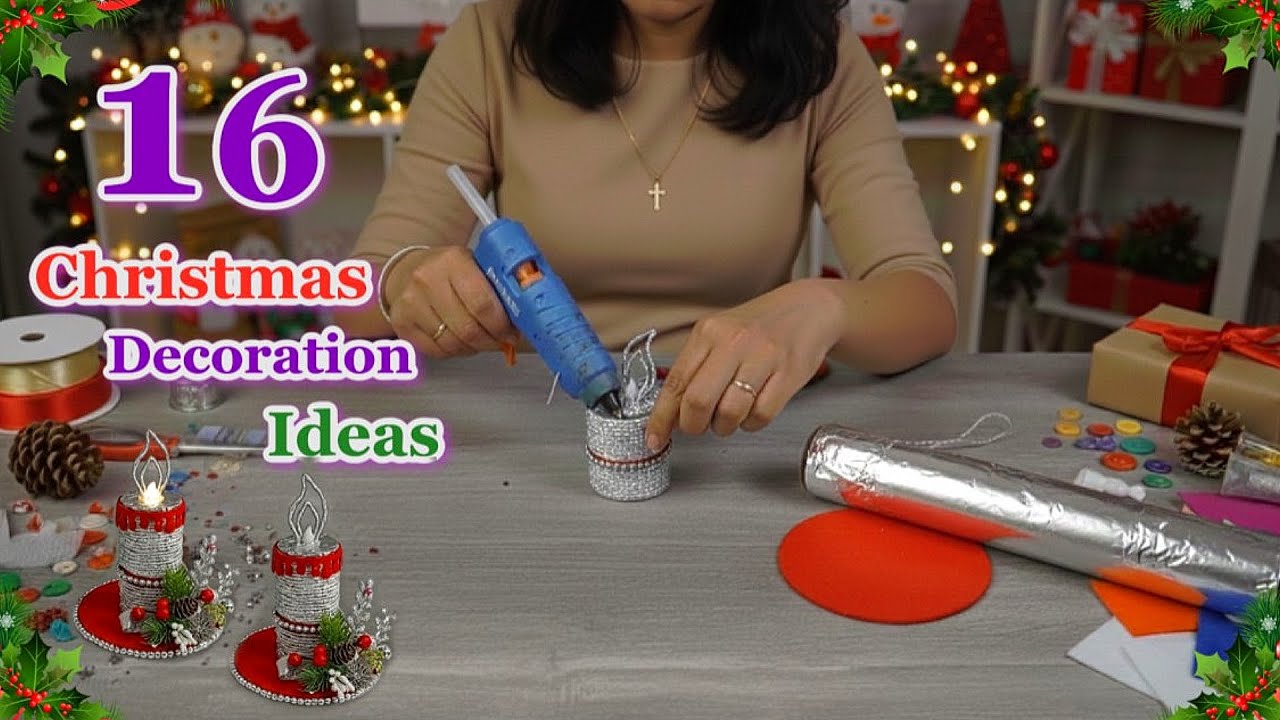 16 Affordable Christmas/Holiday Decoration ideas from Aluminium Foil | DIY Christmas craft idea 92☃️