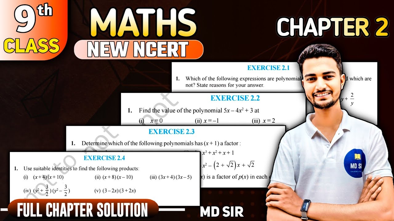 Class 9 Maths Chapter 2: FULL CHAPTER | Polynomials | MD Sir Class 9