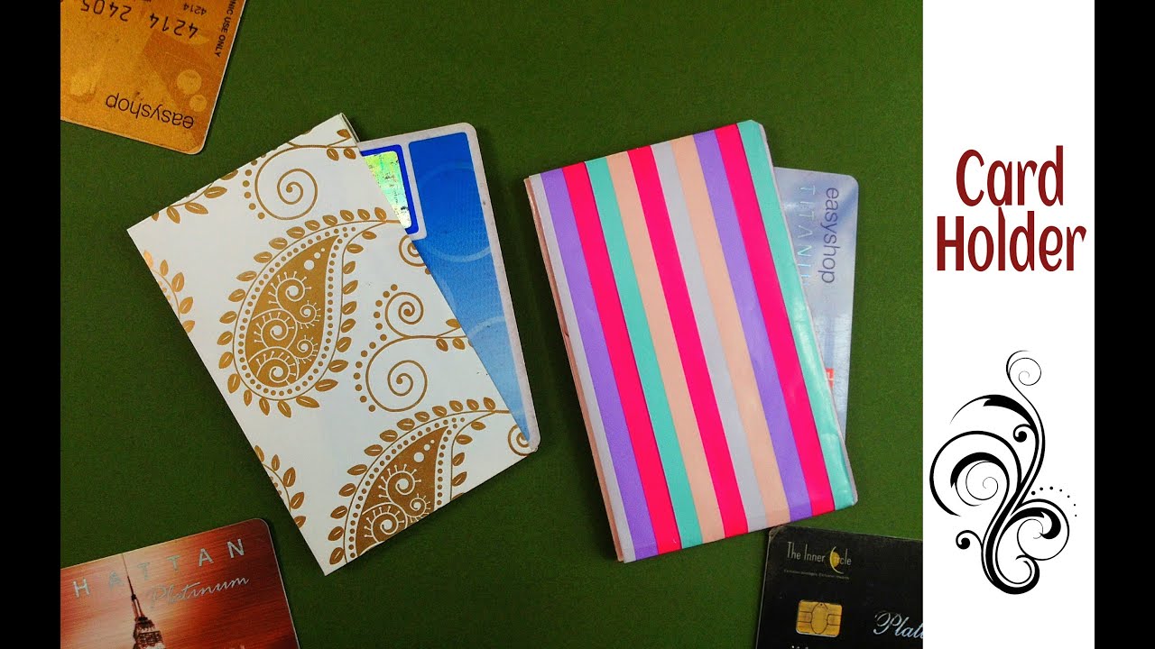 Useful Origami - Paper Credit Card / Business Card Holder - 2 (Easy to make)