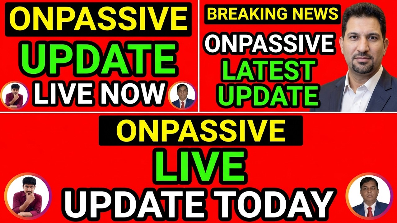 LIVE Onpassive Metting today | Onpassive Update Bangla Today || Onpassive Important Update