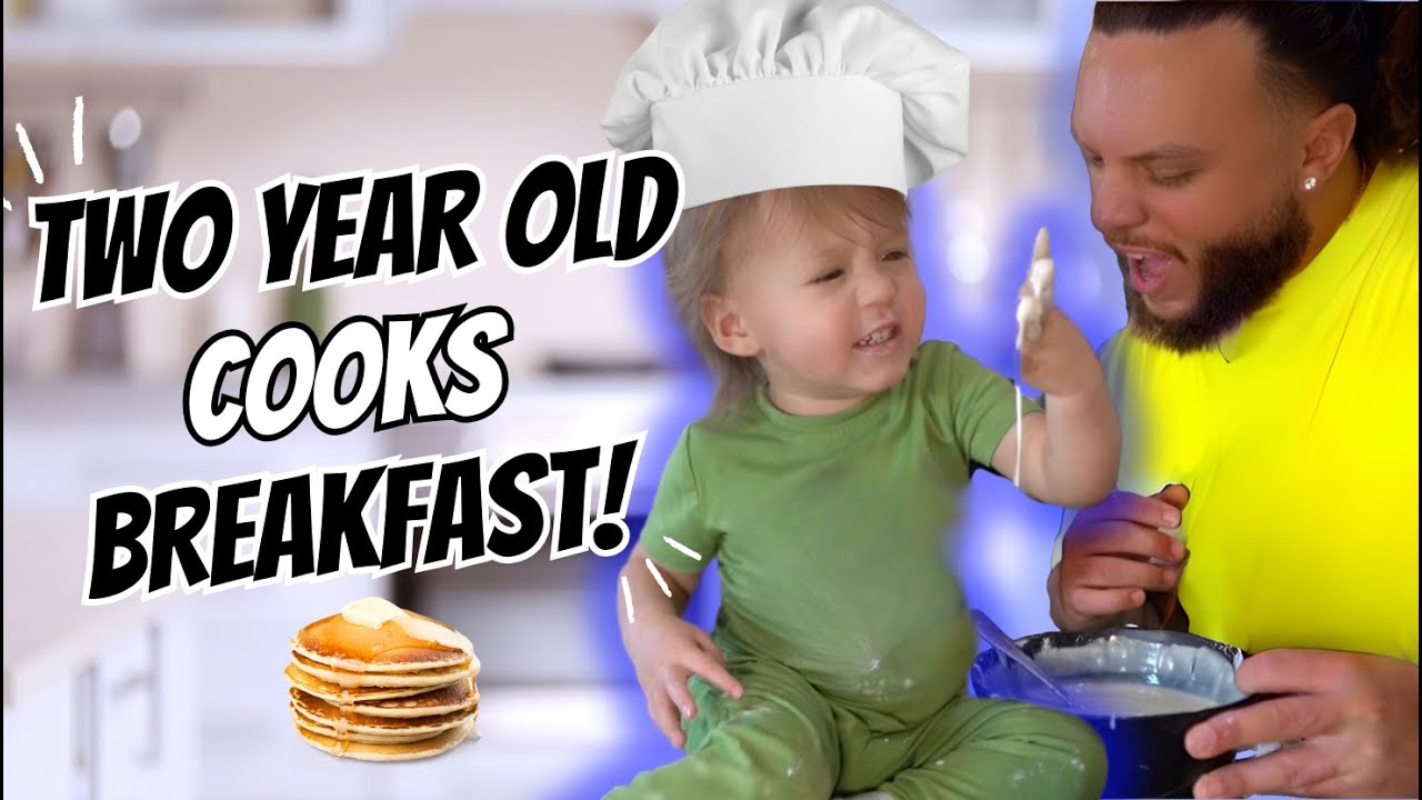 We Let Our TODDLER COOK Breakfast! *you won't believe what happens*